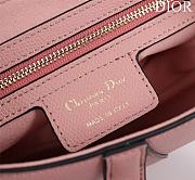 Dior Saddle Bag Pink With Strap Size 25.5x20x6.5cm - 5