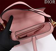 Dior Saddle Bag Pink With Strap Size 25.5x20x6.5cm - 6