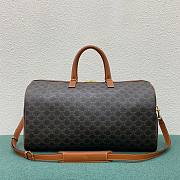 Celine Medium Voyage Bag In Triomphe Canvas With Celine Print Size 50x28x24.5cm - 4