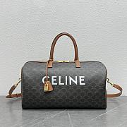 Celine Voyage Bag In Triomphe Canvas With Celine Print Size 45x23x21cm - 1