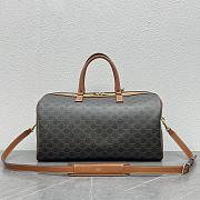 Celine Voyage Bag In Triomphe Canvas With Celine Print Size 45x23x21cm - 6