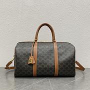 Celine Voyage Bag In Triomphe Canvas Brown Line Size 43x23x21cm - 1