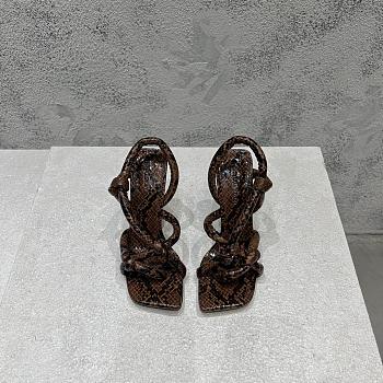 Bottega Veneta Jimbo Slingback Brown Sandal Size EU35-39