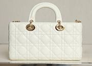Dior Lady D-Joy Cannage Lambskin Bag White 26cm - 3