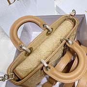 Dior Lady D-JOY Natural Cannage Raffia 26cm - 4