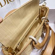 Dior Lady D-JOY Natural Cannage Raffia 26cm - 5