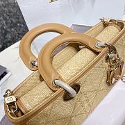 Dior Lady D-JOY Natural Cannage Raffia 26cm - 6