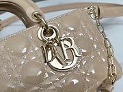 Dior D Joy Patent Cannage Calfskin Size 26x13.5x5.5cm - 2