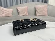 	 Dior D Joy Patent Cannage Calfskin Black Size 26x13.5x5.5cm - 3