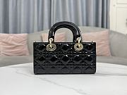 	 Dior Mini D Joy Patent Cannage Calfskin Black Size 22.5 x 12.5 x 5.5 cm - 6