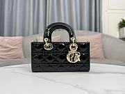 	 Dior Mini D Joy Patent Cannage Calfskin Black Size 22.5 x 12.5 x 5.5 cm - 4