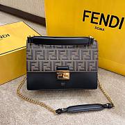 Fendi I Kan Black Leather Bag Size 25x17x10cm - 1
