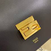 Fendi I Kan Black Leather Bag Size 25x17x10cm - 3