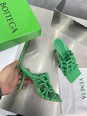 	 Bottega Veneta Reflection Woven Metallic Leather Heels Green Size 34-42cm - 6