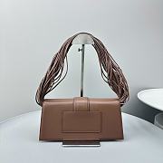 Jacquemus Women's Brown Le Bambino Long Ficiu Brown Shoulder Bag Size 26x14cm - 4