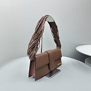 Jacquemus Women's Brown Le Bambino Long Ficiu Brown Shoulder Bag Size 26x14cm - 5