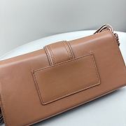 Jacquemus Women's Brown Le Bambino Long Ficiu Brown Shoulder Bag Size 26x14cm - 6