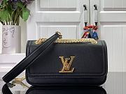 Louis Vuitton Twist Lock Me Chain Bag East West Black Size 23.5x14x6cm - 1