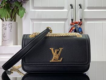 Louis Vuitton Twist Lock Me Chain Bag East West Black Size 23.5x14x6cm