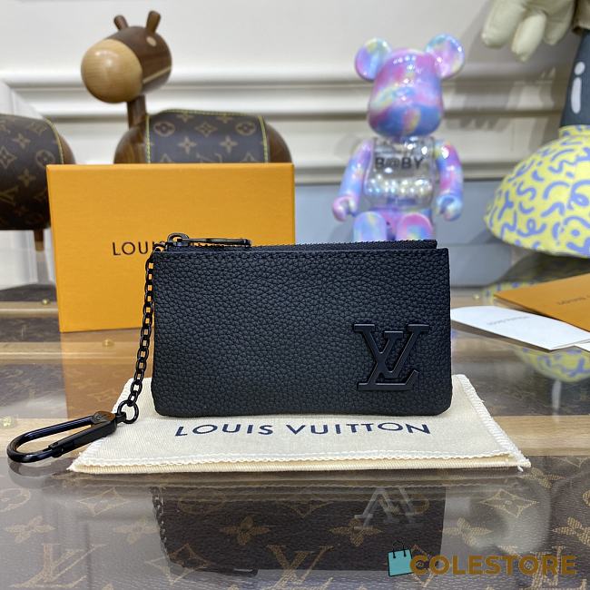 Louis Vuitton Aerogram Pocket Organizer Black Size 12x7x1.5cm   - 1
