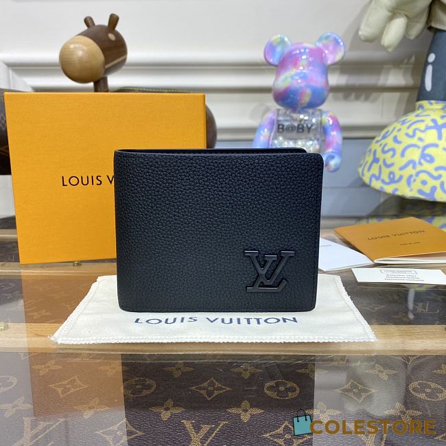 Louis Vuitton Aerogram Pocket Organizer Black 12x7x1.5cm   - 1