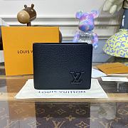 Louis Vuitton Aerogram Pocket Organizer Black 12x7x1.5cm   - 1