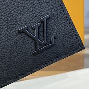 	 Louis Vuitton Aerogram Pocket Organizer Black 8 x 14.5 x 1cm  - 6