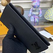 	 Louis Vuitton Aerogram Pocket Organizer Black 19x10x2cm - 3