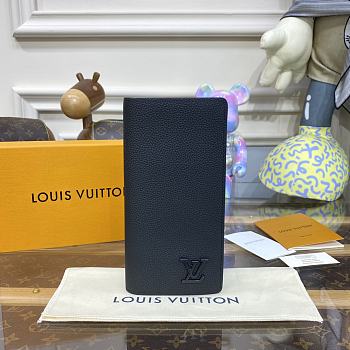 	 Louis Vuitton Aerogram Pocket Organizer Black 19x10x2cm