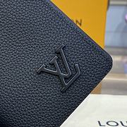 	 Louis Vuitton Aerogram Pocket Organizer Black 19x10x2cm - 6