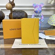 Louis Vuitton Aerogram Pocket Organizer Yellow 8 x 11 x 1 cm - 5