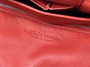 	 Bottega Veneta Padded Handbag Red Patent Leather Size 27x10x18cm - 3