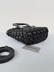 	 Colestore Balenciaga Women Bistro Basket Tote Bag Black Mini Size 17x10x25cm - 6