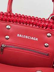 Colestore 	 Balenciaga Women Bistro Basket Tote Bag Red Size 23*29*38 - 2