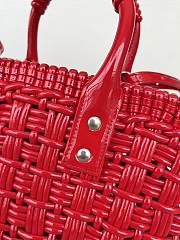 Colestore 	 Balenciaga Women Bistro Basket Tote Bag Red Size 23*29*38 - 6