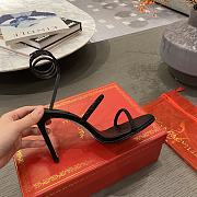 Rene Caovilla Margot Embellished Suede Sandals Black 35-41cm - 3