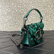 VALENTINO GARAVANI Loco Small 3D Sequins Shoulder Bag Size 19x10.5x5cm - 2