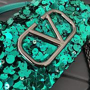 VALENTINO GARAVANI Loco Small 3D Sequins Shoulder Bag Size 19x10.5x5cm - 3