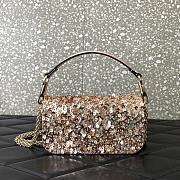 	 VALENTINO GARAVANI Loco Small 3D Sequins Shoulder Bag 19x10.5x5cm - 6