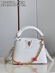 Louis Vuitton Capucines Mini White M22375 Size 21x14x8cm - 1