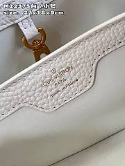  Louis Vuitton Capucines White M22375 Size  27x18x9cm - 4