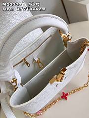 Louis Vuitton Capucines White M22375 Size  27x18x9cm - 2