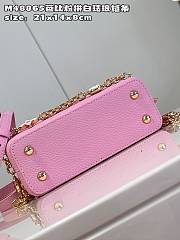 	 Louis Vuitton Capucines Mini Pink M22375 Size 21x14x8cm - 2