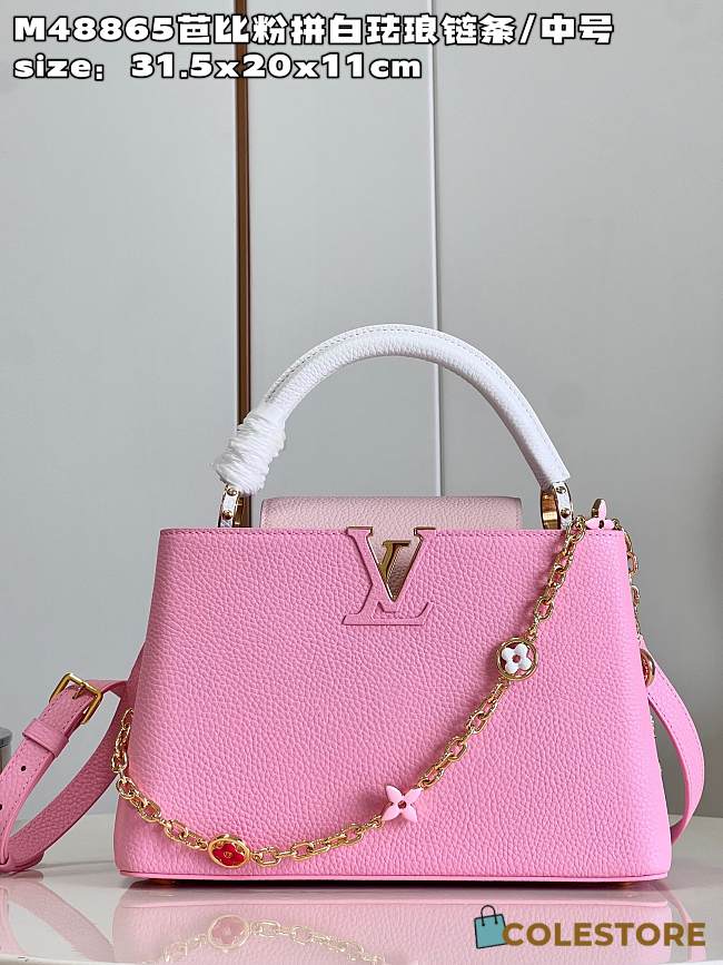 	 Louis Vuitton Capucines Pink Size 31.5 x 20 x 11 cm - 1