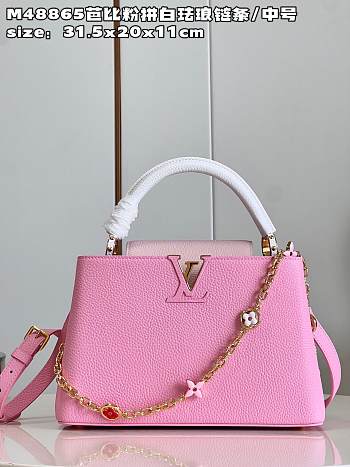 	 Louis Vuitton Capucines Pink Size 31.5 x 20 x 11 cm