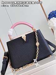 	 Louis Vuitton Capucines Black M22375 Size 27x18x9cm - 2