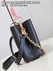 	 Louis Vuitton Capucines Black M22375 Size 27x18x9cm - 4