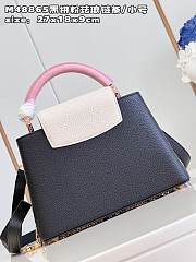 	 Louis Vuitton Capucines Black M22375 Size 27x18x9cm - 5