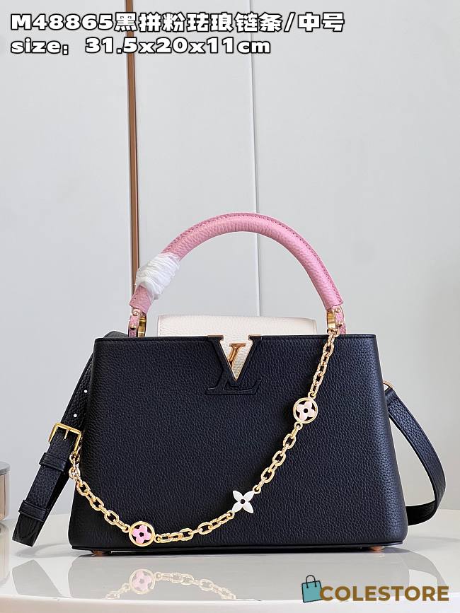 	 Louis Vuitton Capucines Black Size 31.5x20x11cm  - 1
