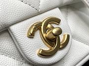 Chanel 22A Small Flap Bag White Grained Shinny Calfskin - 3
